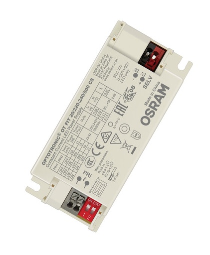 [PTG054.00663] OSRAM 4052899617315, OT FIT LED Driver 20W (500mA, 220-240V)