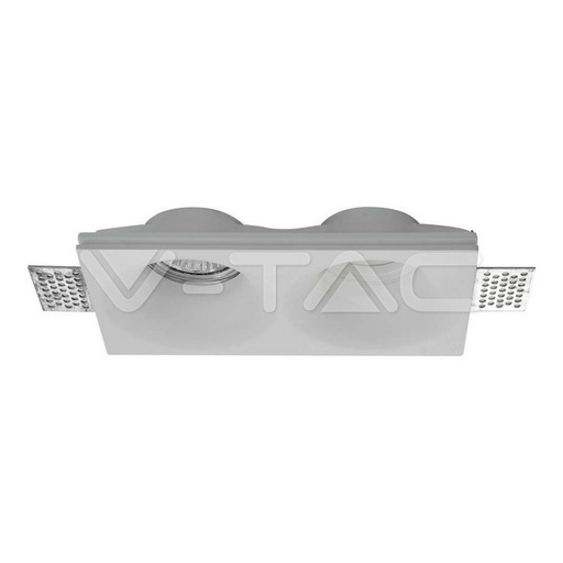 [PTG053.00033] V-TAC 6763, Suport GU10 Gips Rotund Alb 2x