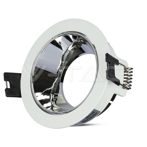 [PTG053.00103] V-TAC 3156, Suport GU10 Alb Crom Rotund