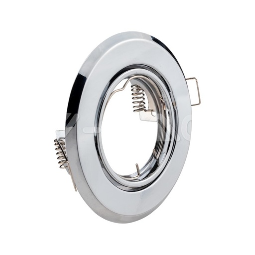 [PTG053.00111] V-TAC 8940, Suport GU10 Rotund Crom (2 buc/cutie)