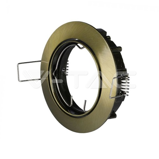 [PTG053.00140] V-TAC 8579, GU10 Holder Round Adjustable Gold
