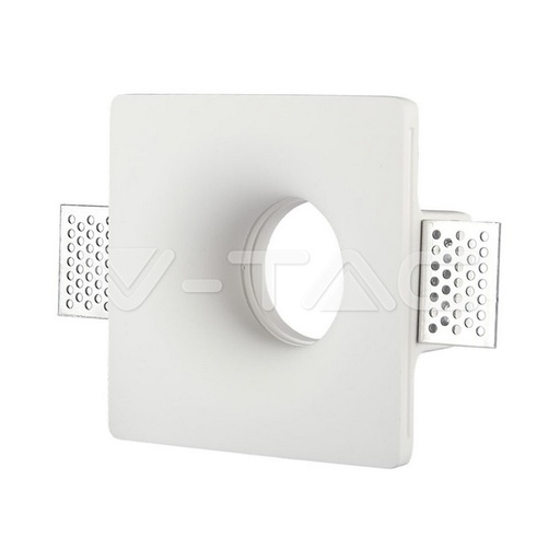 [PTG053.00155] V-TAC 3674, GU10 Gypsum Frame Square White