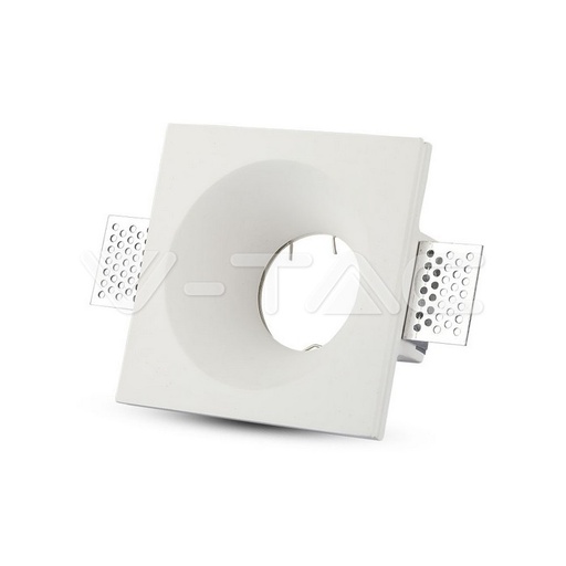 [PTG053.00174] V-TAC 3641, GU10 Housing Square Gypsum White