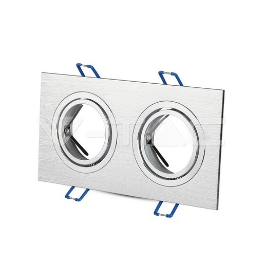 [PTG053.00191] V-TAC 3608, 2x GU10 Housing Square Aluminum