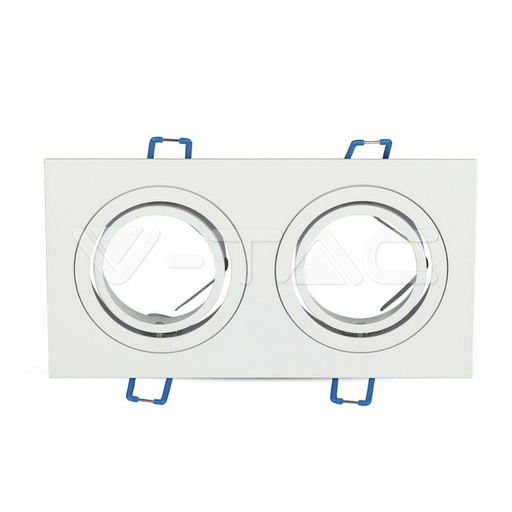 [PTG053.00192] V-TAC 3607, 2x GU10 Housing Square White