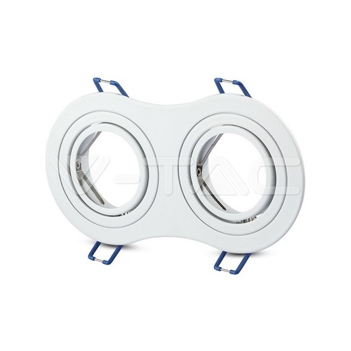 [PTG053.00198] V-TAC 3601, 2x GU10 Housing Round White