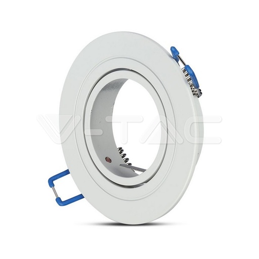 [PTG053.00200] V-TAC 3599, Carcasă GU10 Rotundă Alb 1x