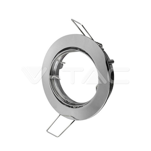 [PTG053.00210] V-TAC 3589, GU10 Housing Round Chrome