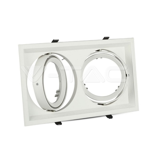 [PTG053.00220] V-TAC 3576, 2x AR111 Housing White