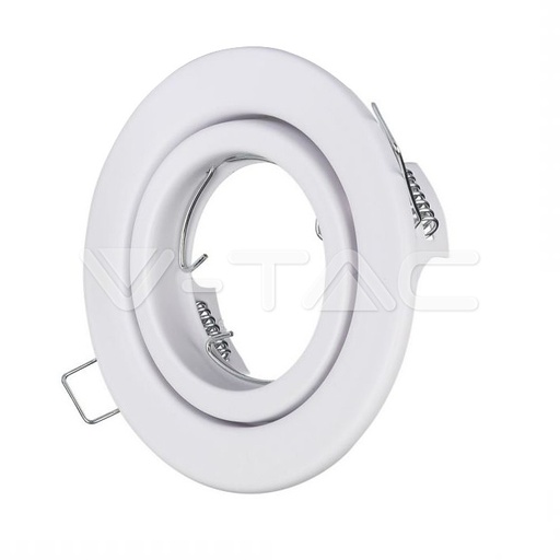 [PTG053.00227] V-TAC 3469, Carcasă GU10 Reglabilă Rotundă Alb Rece