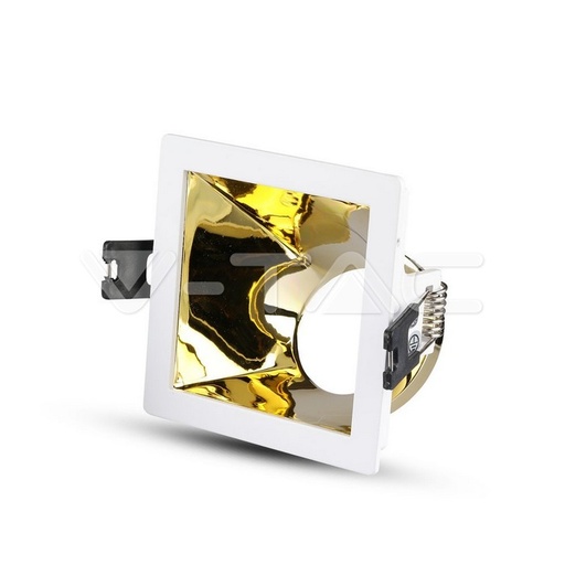 [PTG053.00233] V-TAC 3166, GU10 Frame White Gold Square