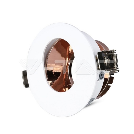 [PTG053.00236] V-TAC 3163, GU10 Frame White Rose Gold Round