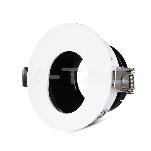 [PTG053.00238] V-TAC 3161, Ramă GU10 Alb Negru Rotund