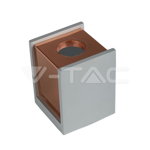 [PTG053.00252] V-TAC 3141, GU10 Surface Mounted Concrete Holder Square Rose Gold