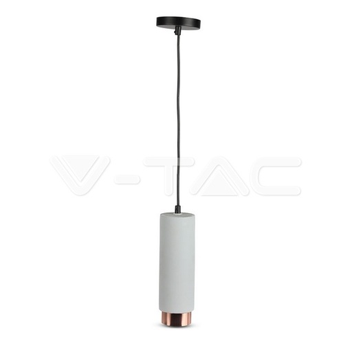 [PTG053.00260] V-TAC 3130, GU10 Suspended Gypsum Cement Fitting Rose Gold Matte Detail