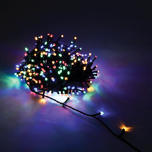 [PTG088.00014] ELMARK 99CRL010RGB, RGB Christmas String Lights, 7.2W, 23+5m, IP44, 240V