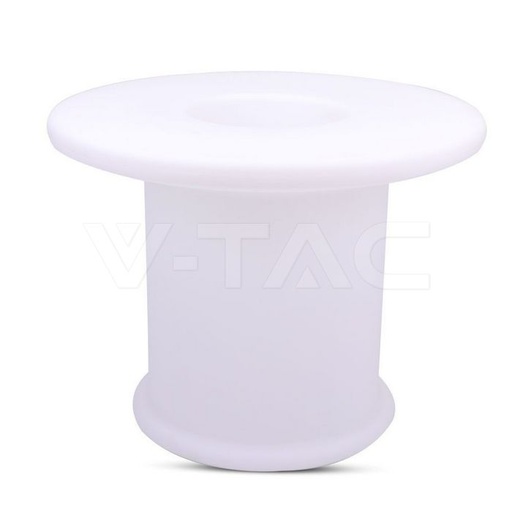 [PTG087.00043] V-TAC 40251, Masă de cafea LED RGB D70 x 54 cm