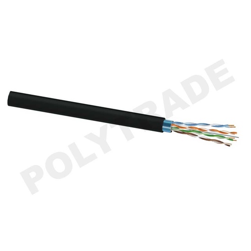 [PTG185.00035] F/UTP Cat.5e 4PR  24AWG + Steel Messenger Wire PE