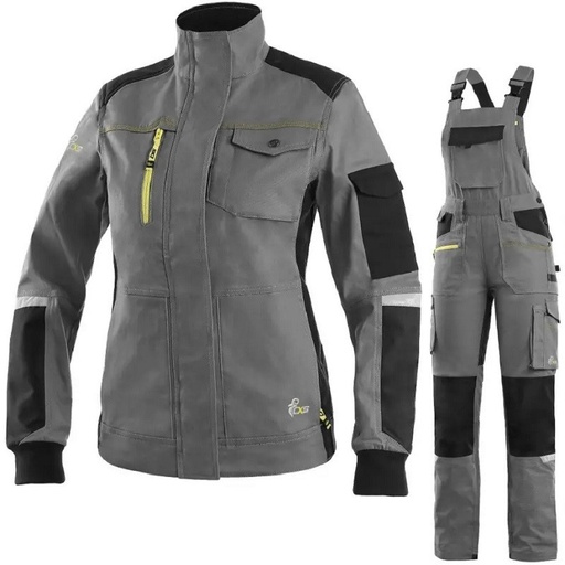 [PTG094.01026] Women's Workwear With Bib Pants, STRETCH