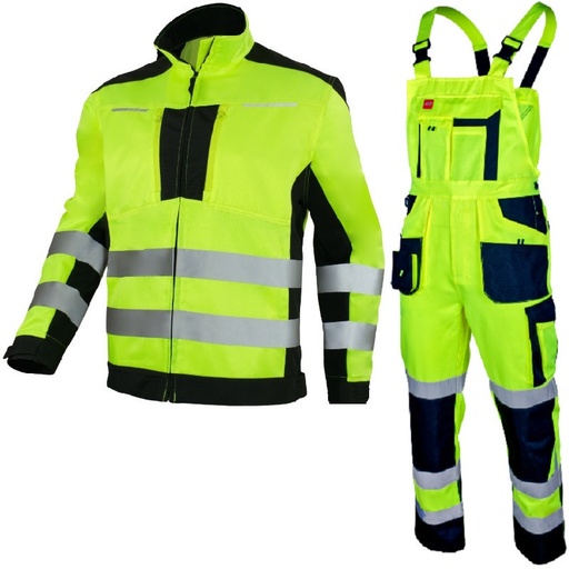 [PTG094.01468] Workwear With Bib Pants, Reflective, Unisex, FLASH