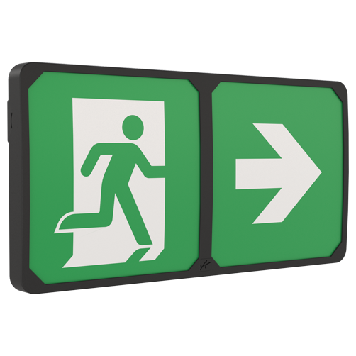 [PTG080.00051] ANSELL LIGHTING AADL/IP/1/B, Adler IP65 Exit Box Maintained / Non-Maintained Black