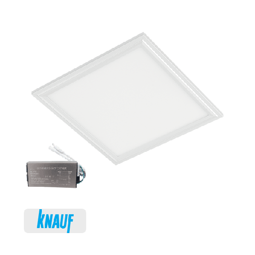 [PTG080.00241] ELMARK 92PANEL030WIP54E, Panou LED pentru gips-carton 48W 4000K 595x595mm IP54 + kit de urgență