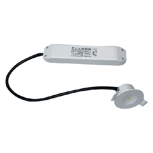 [PTG080.00291] ELMARK 92EL1LED, Downlight LED 3W 6000K 230V Ø80 + kit de urgență