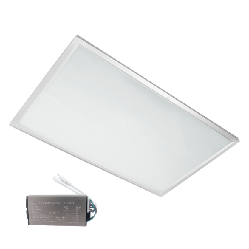 [PTG080.00296] ELMARK 92PANEL013WE, Panou LED 36W 4000–4300K 595x295mm ramă albă + bloc de urgență