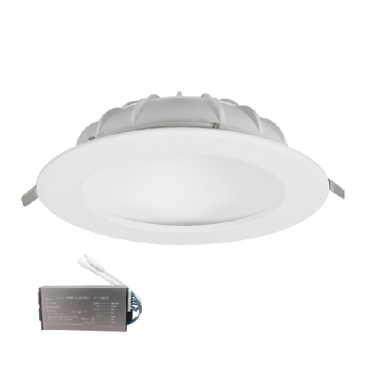 [PTG080.00384] ELMARK 92DL1240/WHE, INDIRECT LED DOWNLIGHT 12W 230V 4000К D150mm+EMERGENCY KIT