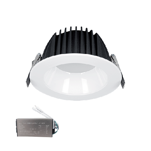 [PTG080.00413] ELMARK 92FLD1530/WHE, Downlight LED SMD 15W 230V 3000K alb + kit de urgență