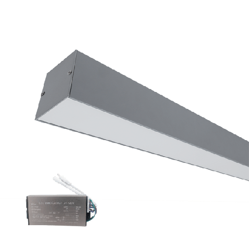 [PTG080.00467] ELMARK 99OM1204048/GRE, LED PROFILES FOR SURFACE MOUNTING S77 48W 4000K 1200MM GREY+EMERGENCY KIT