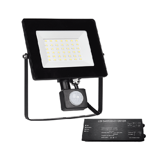 [PTG080.00484] ELMARK 98HELIOS30SENE, Proiector LED HELIOS 30W cu senzor + kit de urgență