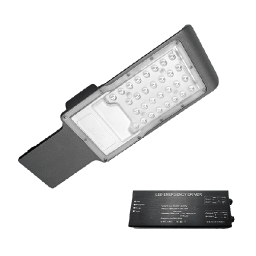 [PTG080.00492] ELMARK 98ROUTE50SMDE, Lampă stradală LED ROUTE 50W 5500K IP65 + kit de urgență
