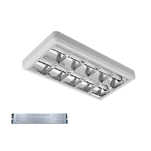[PTG080.00537] ELMARK 9LOM260LEDWE, LENA-V with LED (600MM) 2X9W 4000K SURFACE MOUNT 630X330mm with BLOCK