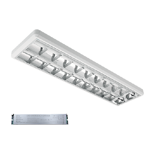 [PTG080.00541] ELMARK 9LOM2120LEDWE, LENA-V with LED (1200MM) 2X18W 4000K SURFACE MOUNT 1230X330mm with BLOCK
