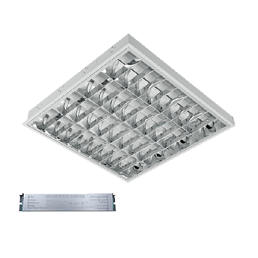 [PTG080.00546] ELMARK 9LBM460LEDCWE, LENA-V with LED (600MM) 4X9W 6400K RECESSED MOUNTING 595X595mm with BLOCK