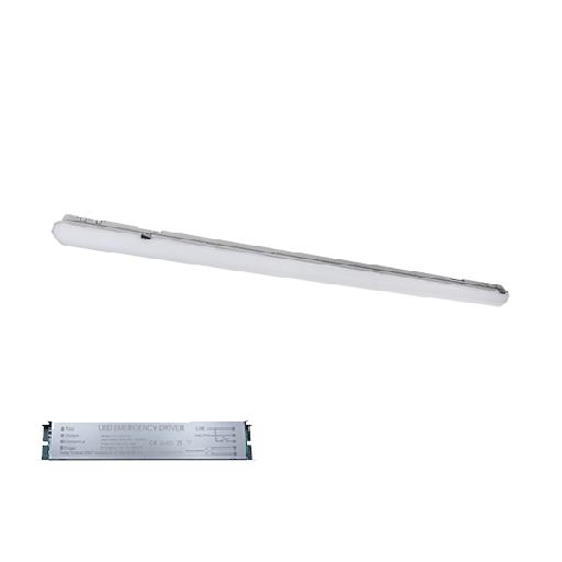[PTG080.00552] ELMARK 9BR55LEDCWE, BELLA FIXTURE LED 55W(1500MM) 6500K IP65 with EMERGENCY BLOCK