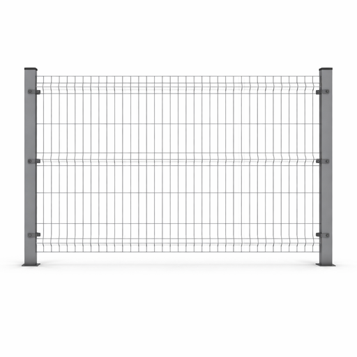 [PTG096.00001] 3D Wire Mesh Fence, Galvanized, ECO, 3.3 mm, Grey