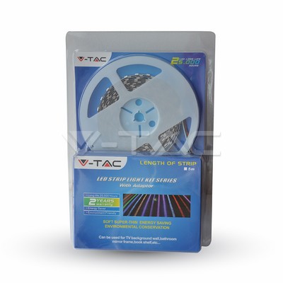 [PTG076.01098] V-TAC 2351, LED Strip Set SMD3528 60 LED, Natural White High Luminous Flux IP65 /2215+3007+3512/