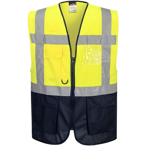 [PTG100.00212] Work Vest, Reflective, Unisex, Warsaw Contrast Executive Hi-Vis
