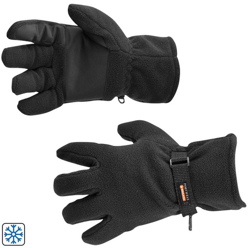 [PTG232.00410] Manusi Negre, Marime 10, FLEECE INSULATEX