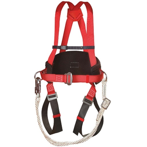 [PTG244.00008] Full Body Harness With Fixed Lumbar Support And Lanyard, TANAKA
