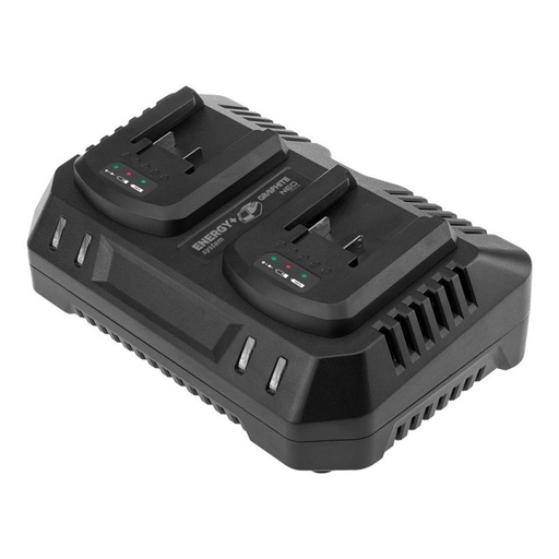 [PTG359.00002] Energy+ Dual Charger, 2x3Ah, GRAPHITE