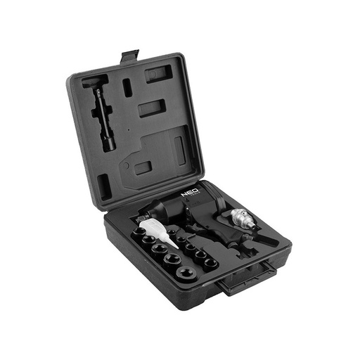 [PTG287.00012] Pistol Pneumatic 1/2" + Set Tubulare, 320 Nm, NEO TOOLS