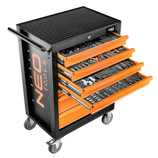 [PTG347.00008] Rolling Tool Cabinet With Drawers, Equipped With Tools, NEO TOOLS