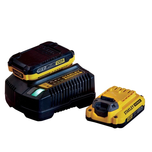 [PTG359.00008] STANLEY® Battery Starter Kit - 2 x 2Ah, 18V, V20, SFMCB12D2-GB