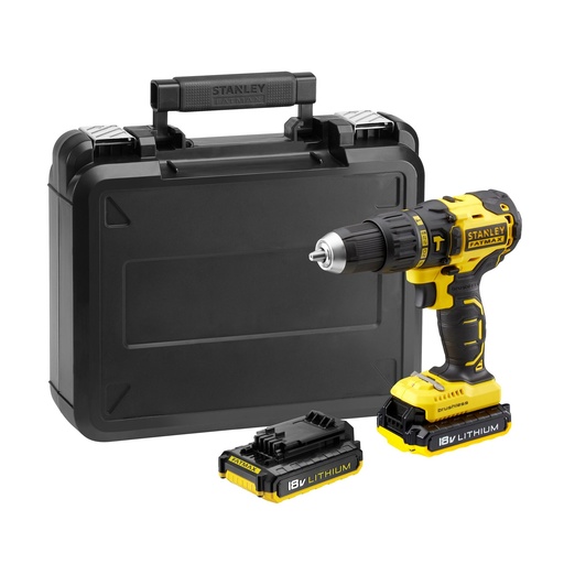 [PTG189.00039] STANLEY® FATMAX® Brushless Cordless Hammer Drill Driver Combo Kit, 18V, V20, FMC628D2K