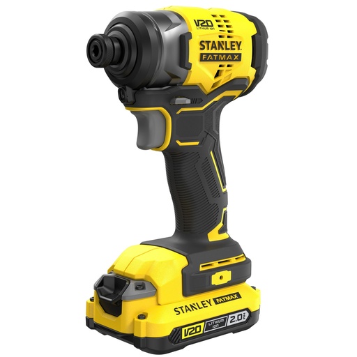 [PTG283.00013] STANLEY® FATMAX® Kit combinat surubelnita de impact fara perii cu acumulator 2× 2.0Ah, 18V, V20, SFMCF810D2K