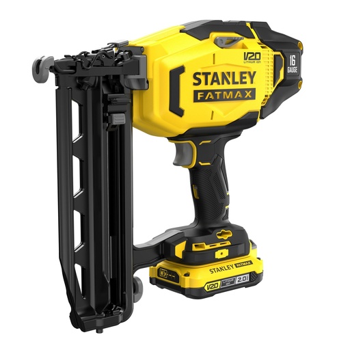 [PTG285.00003] STANLEY 16 Gauge Finishing Nailer 2 x 2.0Ah Kitbox, 18V, V20, SFMCN616D2K-GB