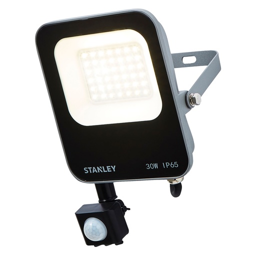 [PTG078.00014] STANLEY® LED Flood Light With PIR Sensor, 30W, IK10, IP44, 3300 Lumen, SXLS38694E